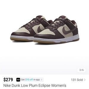NIKE DUNK LOW plum eclipse women’s